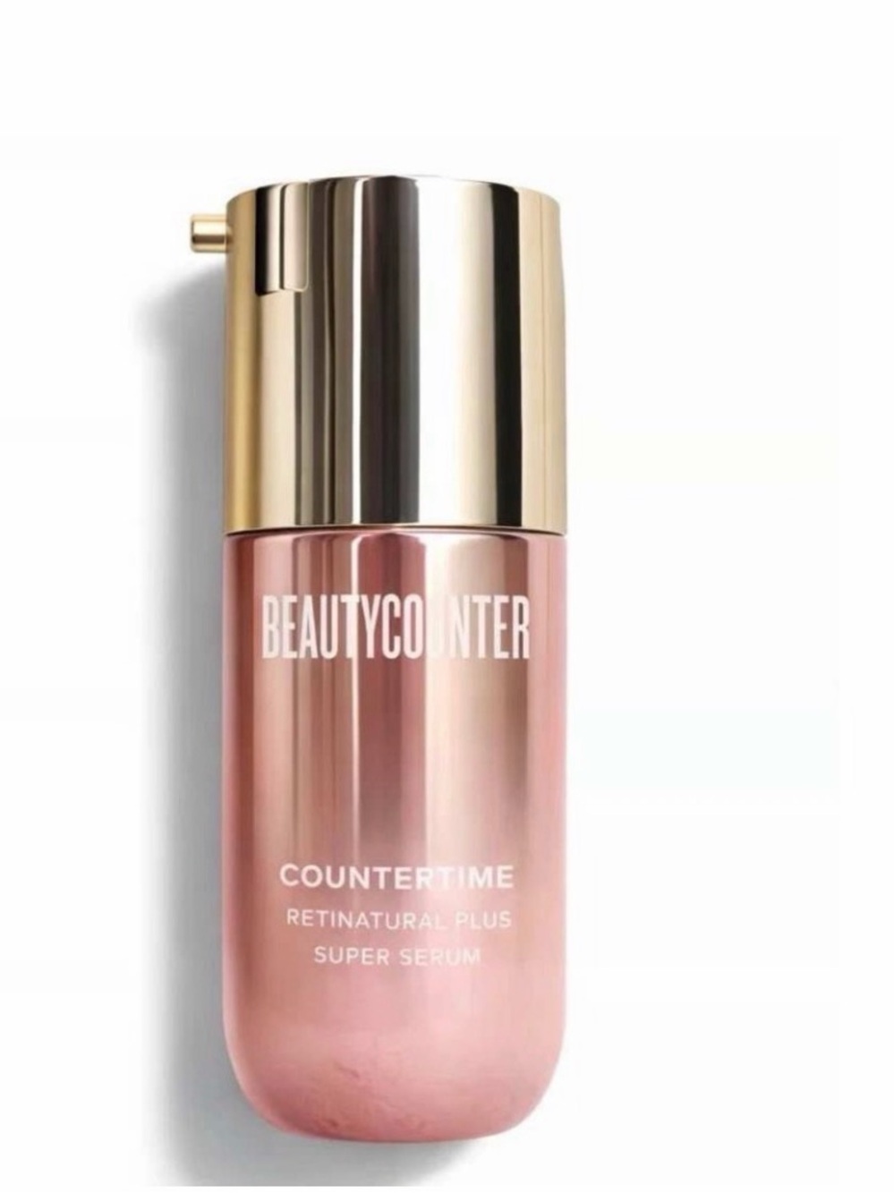 beautycounter Rose Gold and Gold Countertime Serum Bottle